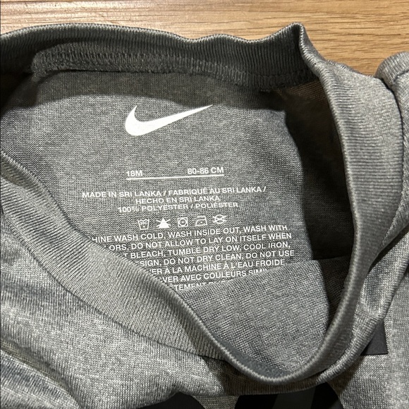 2 Sets Nike Black and Gray Boys T-Shirt and Shorts Set- size 18 Months - Picture 3 of 14